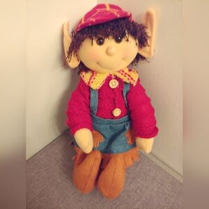 Christmas elf 11" doll plush